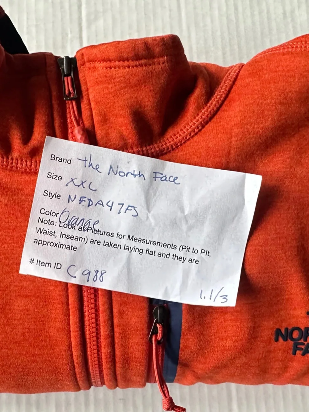 The North Face Men’s XXL‎ Skyline Full-Zip Fleece Jacket